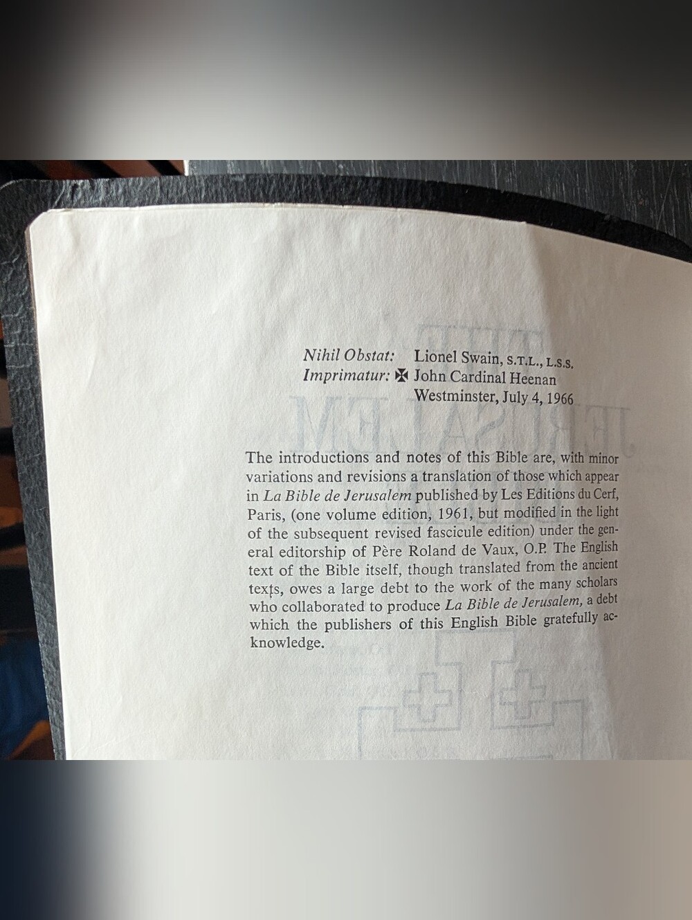 Rare Vintage First Edition of 1966 The Jerusalem Bible Signed by Anne Roche - Picture 3 of 15